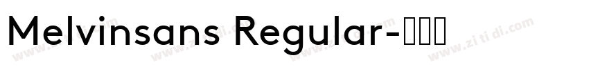 Melvinsans Regular字体转换